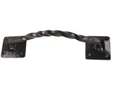 Forged Iron Gate Pull Black Powder Coat