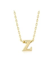 Golden Initial Z Pendant Necklace
