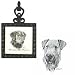 Airedale Terrier Square Trivet, Porcelain by Rosalinde (4.5' x 8')