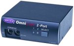 PC Hardware : Belkin Omnicube Mon/Kybrd/Mouse KVM 2 PORT SWITCH for VGA and PS2