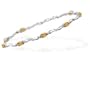 0.01 Cts Diamond & 1.56 Cts Citrine Bracelet in 14K White Gold