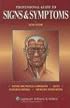 Professional Guide to Signs and Symptoms (Professional Guide Series)