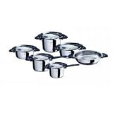 Intensa Cookware Eleven Piece Set (Stainless Steel) (17.5H x 13.5W x 17D)