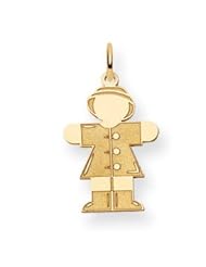 Genuine IceCarats Designer Jewelry Gift 14K Kid Charm