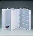 5 Shelf industrial cabinet- empty metal case w/ swing out door- 19-1/2 in. x26 in. x5-1/2 in. - 1 ea.