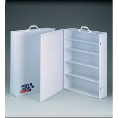 5 Shelf industrial cabinet- empty metal case w/ swing out door- 19-1/2 in. x26 in. x5-1/2 in. - 1 ea