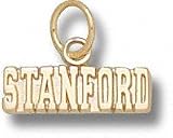 Stanford Cardinal Solid 10K Gold ''STANFORD'' 3/16'' Pendant
