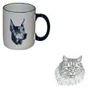 Maine Coon Country Mug, Porcelain by Rosalinde (12 oz.)