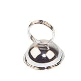 NEW, Ring-Clip Place Cards, Place Card Holder, Menu Holder, Banquet Table Place Card Holders, Stainless Steel - 1 Dozen