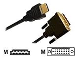 JOUJYE HDMI/DVI-D Adapterkabel 10m HDMI Stecker A / DVI-D Stecker 18+1 vergoldet hochdichte 3-fach Abschirmung HDCP konform
