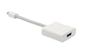 qCable mini Displayport to HDMI Adapter: Video und Audio-Übertragung weiss