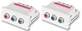 LINDY CAT5e/6 Modular AV Extender 3 x Phono