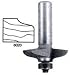 6020 CARBIDE-TIP 2 FLUTE DOOR EDGE BIT WITH FRONT FACE EDGE BALL BEARING GUIDE 1-9/16 DIA