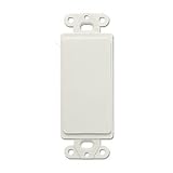 Decora Faceplate, Blank Insert, White