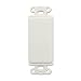 Decora Faceplate, Blank Insert, White