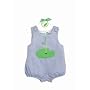 Mud Pie Country Club Baby Blue Seersucker Bubble, Golf, 0 - 6 Months