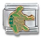 Clearly Charming Terrapin With Banjo Grateful Dead Italian Charm Bracelet Link