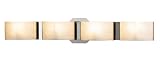 Eurofase BR-4DAK-2N Dakota 4-Light Bathbar, Satin Nickel/White