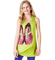 Autograph Layered Butterfly Print Vest Top