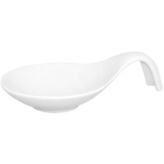 Porcelain Whiteware Crockery Set - Spoon Bowl - 160x100mm (Box 6)