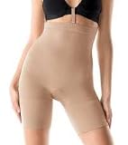 Spanx Slim Cognito Seamless Shaping Mid-Thigh Bodysuit-Natural-Large
