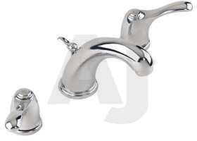 Gerber Allerton Series 43340 Double Lever Lavatory Faucet with 4-3 8 Reach, 4-3 4 Height,... by Gerber
