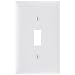 Pass & Seymour TP1LACP Trade Master Nylon Wall Plate with One Toggle Switch Opening, One Gang, Light Almond, 10-Pack