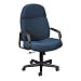 3500 Series Executive High Back Swivel/Tilt Chair, Black Frame/Blue Olefin