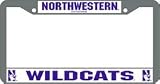 Northwestern Wildcats Chrome License Plate Frame