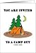 You Are Invited To A Camp Out (Tent With Trees & Moon) Card