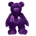 21GY40ZNY1L. SL160  Ty Beanie Buddy   Princess of the Purple Bear Retired