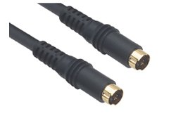 Molded S-Video Cable, Male / Male, 50.0 ft