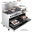 American Range AR4B-36RG Heavy Duty Gas Restaurant Range 72in