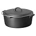 Kitchen & Housewares : 4.5 Qt. Round Dutch Oven - With Lid and Wire Handle (Black) (11.81'H x 11.06'W x 4.65'D)