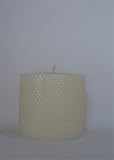 Beeswax Ivory Honeycomb Pillar Candle 4x4