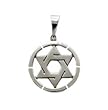 Stainless Steel Polished Pendant - Star of David - 24mm Height