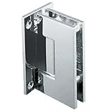 CRL Geneva 037 Series Polished Nickel Wall Mount Full Back Plate Standard Hinge