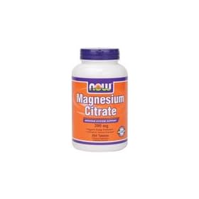 Now Foods Magnesium Citrate, 200 Mg, 250 Tablets
