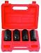 Automotive : 1/2 In Dr Spindle Nut Socket Set, 4 Piece, 6 Pt, 30mm - 36mm