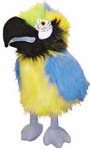 Childrens Toyshop  Toys : Blue and Gold Macaw Glove Puppet