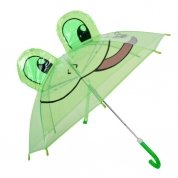 PARAPLUIE ENFANT ANIMAUX YEUX RELIEFS GRENOUILLE