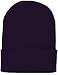 Long Knit Beanie Ski Cap Hat in Navy Blue