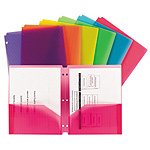 Office Depot(R) Snap-In Poly 2-Pocket Folder, Assorted Colors