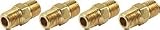 Allstar ALL50184 1/8 NPT Male Union Brake Line Adapter Fitting, (Pack of 4)