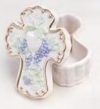 3 Religious Communion Trinket Box With Chalice & Grapes #30124BX