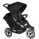Phil and Teds Explorer Stroller with Doubles Kit in Black