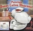 Porcelain Bunny Cotton Dispenser