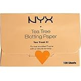 NYX Blemish Control Blotting Paper 100 Ct Tea Tree (Quantity of 5)