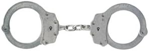 Double Locking Steel Police Handcuffs - Nickle Plated