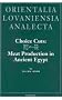 Choice Cuts: Meat Production in Ancient Egypt (Orientalia Lovaniensia Analecta)